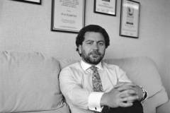 British businessman Alan Sugar, circa 1987. (Photo by Gemma Levine/Hulton Archive/Getty Images)