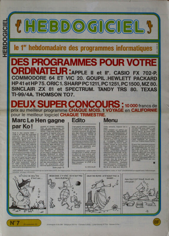 Hebdogiciel n°007