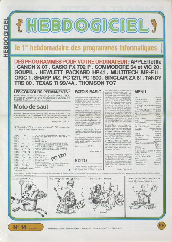 Hebdogiciel n°014