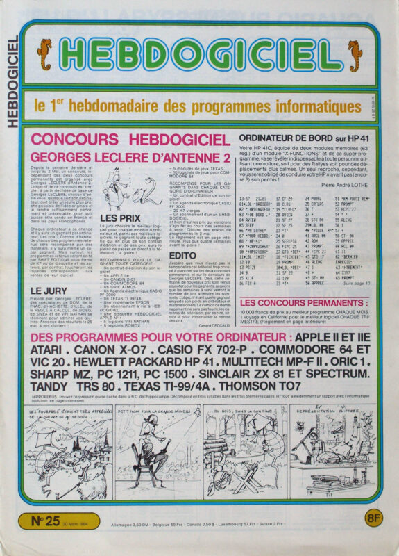 Hebdogiciel n°025