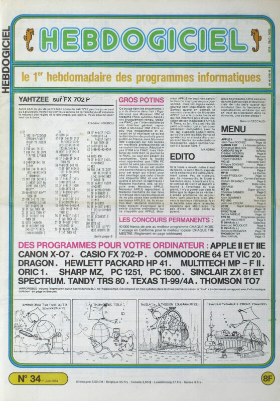 Hebdogiciel n°034