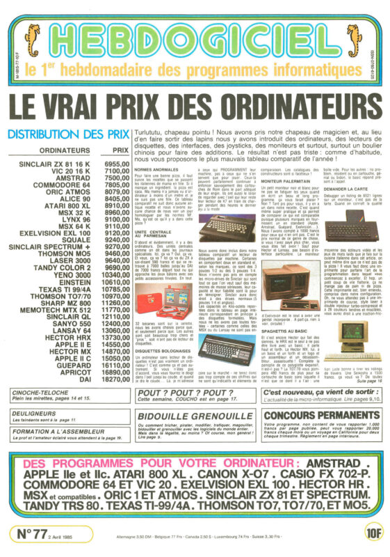 Hebdogiciel n°077