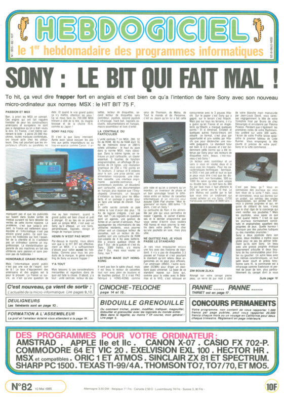 Hebdogiciel n°082
