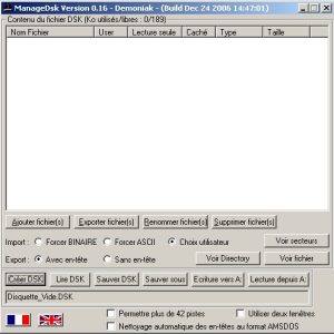Managedsk : ajouter un listing dans un fichier .dsk