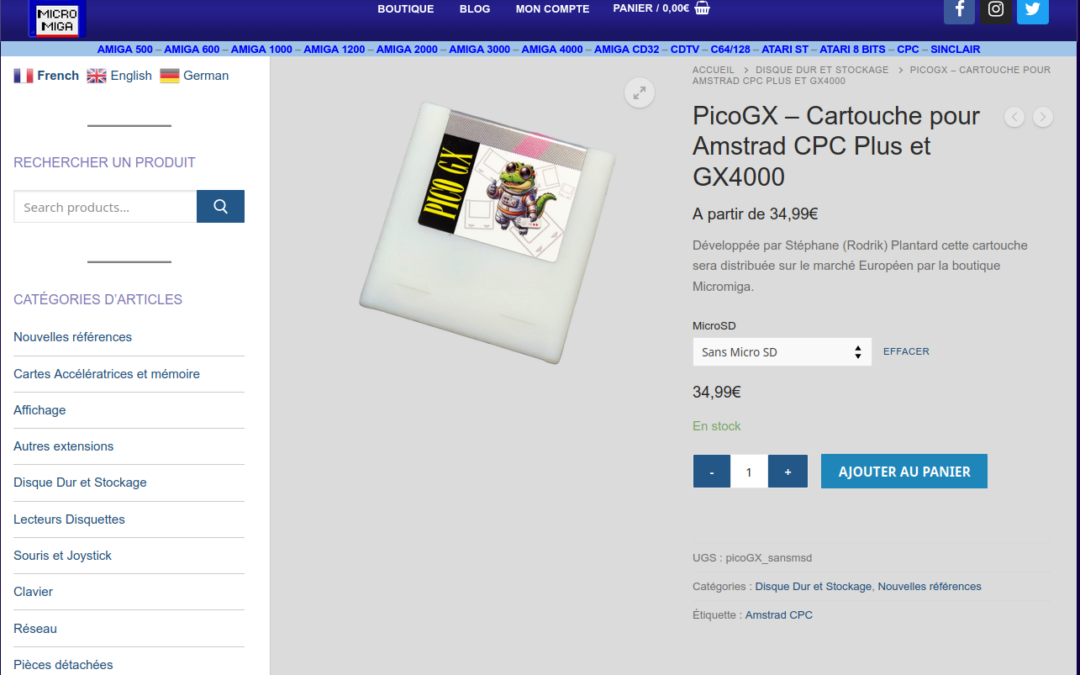 PicoGX dispo sur MicroMiga